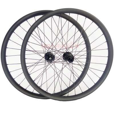 650B carbon mountain bike wheels T800 35mm width hookless clincher for AM/DH MTB bike  wheels