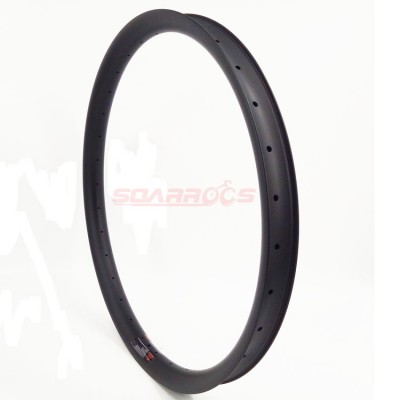 29er Full Carbon Rims 700c 34mm Depth 52mm Width Hookless Clincher UD/3K/12K/ Matte/Glossy Carbon Fiber MTB Rims