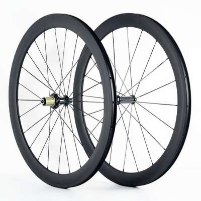 Ultralight 50 depth 23mm width 700C wheelset road bike wheel clincher powerway R13 racing wheels