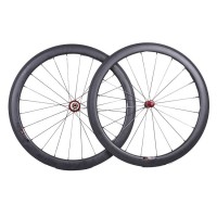 Hot sale ultra light 50mm depth full toray carbon fiber 700C clincher bicycle wheel with good hubs