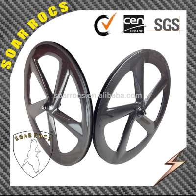 carnon five spokes 65mm depth clincher carbon clincher wheelset disc brake wheel carbon road 5 spokes wheels